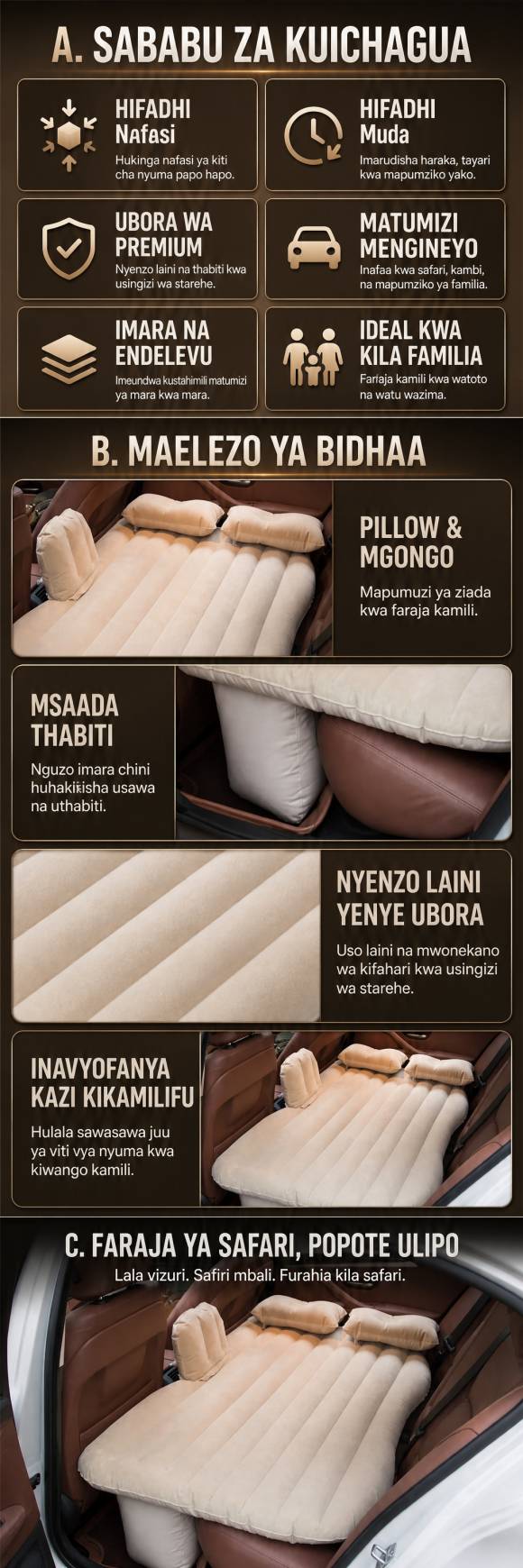 Car Inflatable Bed