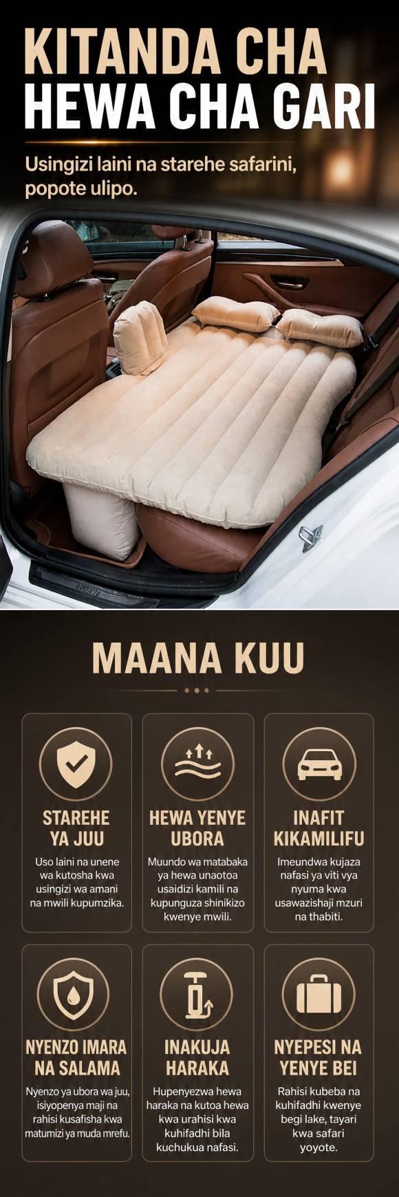 Car Inflatable Bed