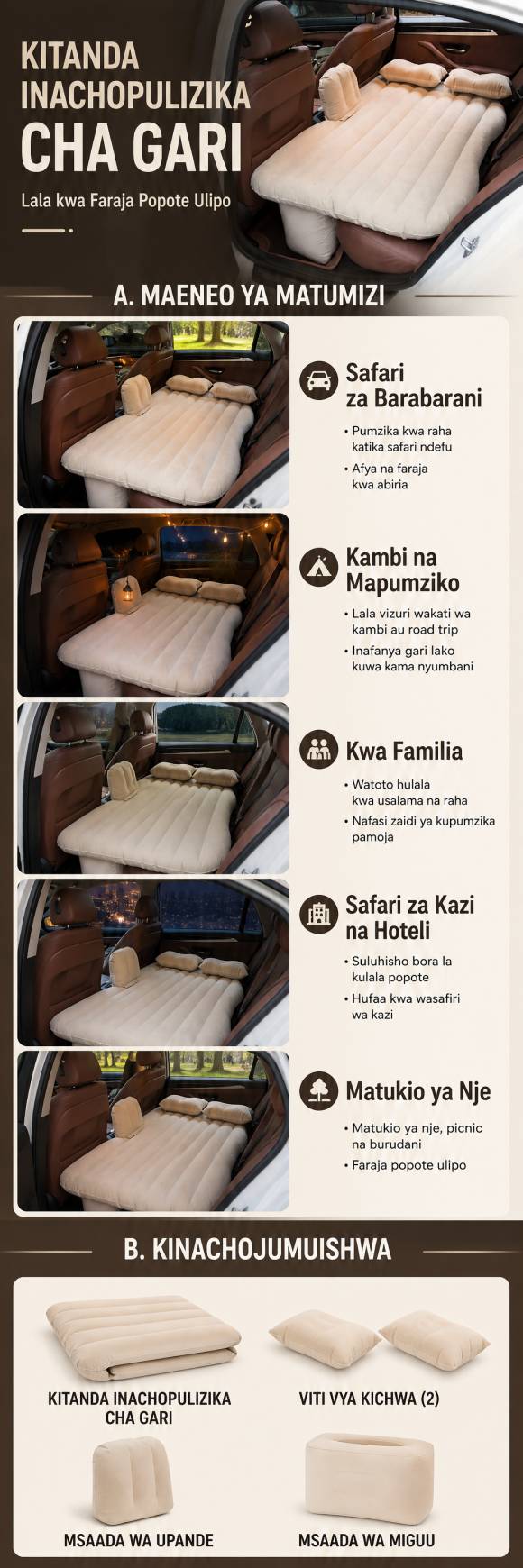 Car Inflatable Bed