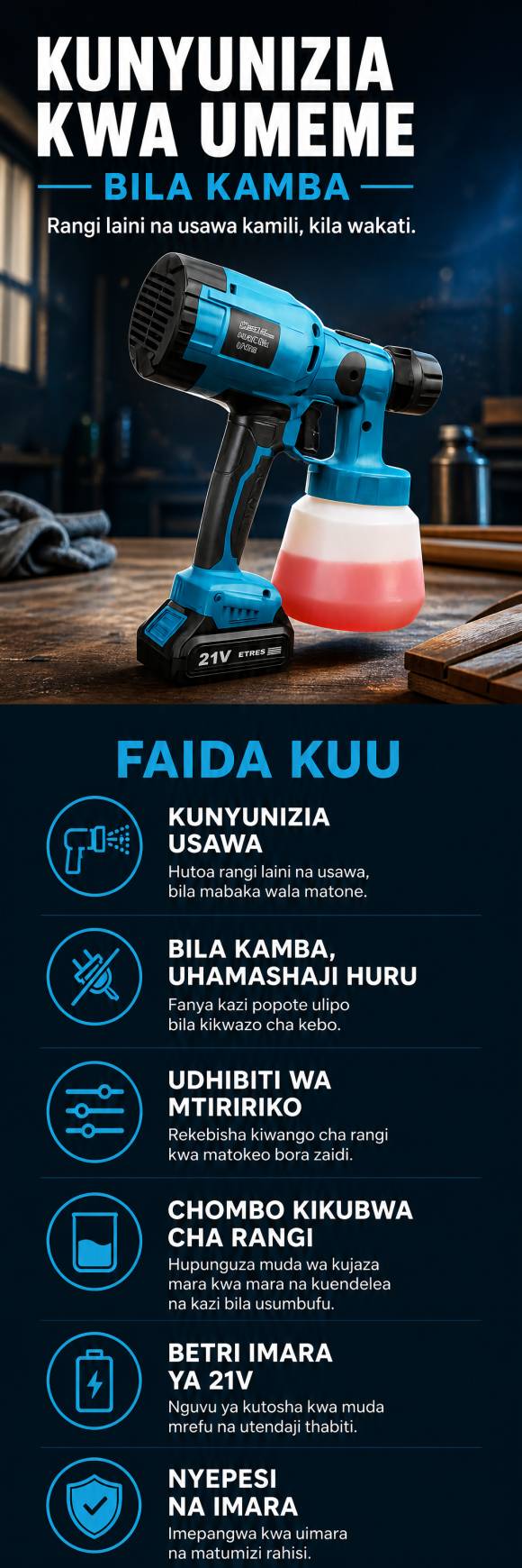 Electric Cordless Paint Sprayer