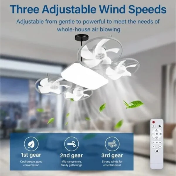 Drone Inspired LED Ceiling fan Remote