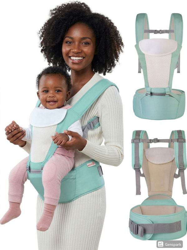 Baby Hip Seat Carrier – Ergonomic Waist Stool With Adjustable Strap & Storage Pockets