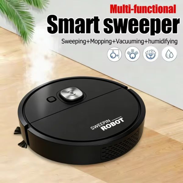 Mini Vacuum Cleaner 3-in-1 Robot Vacuum Cleaner Intelligent Sweeping Robot Household Dust Sweeping Mopping for Home Floor Carpet