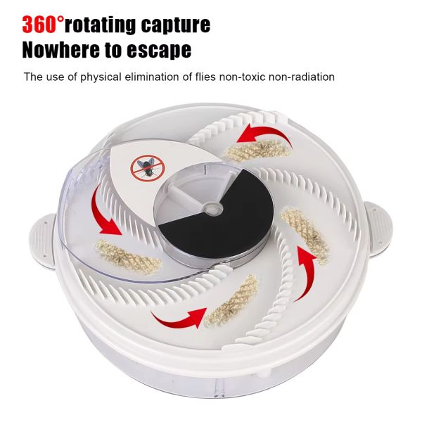 Indoor Outdoor Fly Trap Electric Pest Killer Automatic Flycatcher Insect Pest Catcher USB Pest Reject Control Repeller