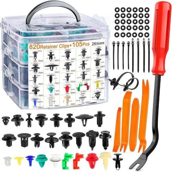 925PCS Car Trim Clips Set with Removal Tools
