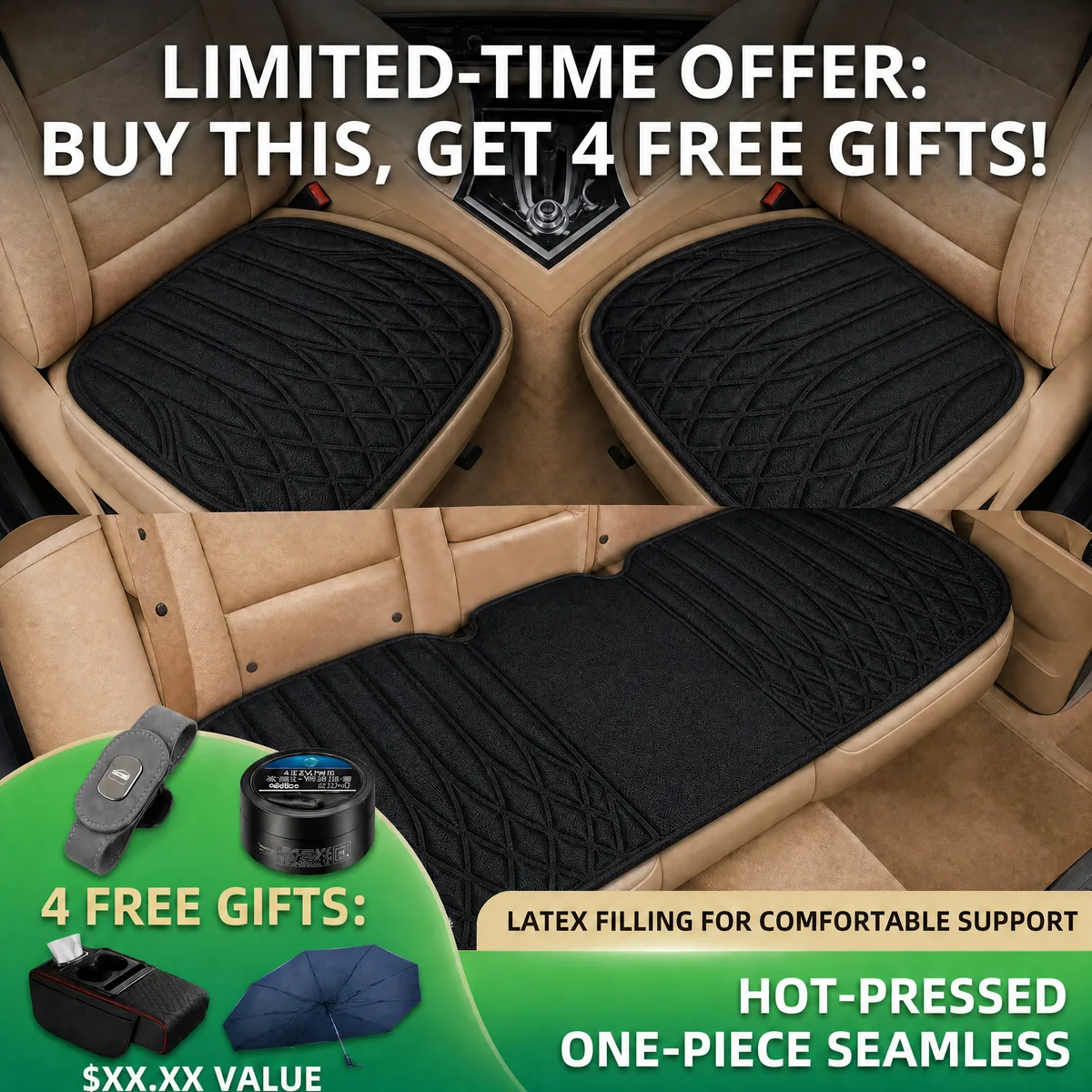 car seats cushion + 4 gifts products 🎁🎁🎁🎁