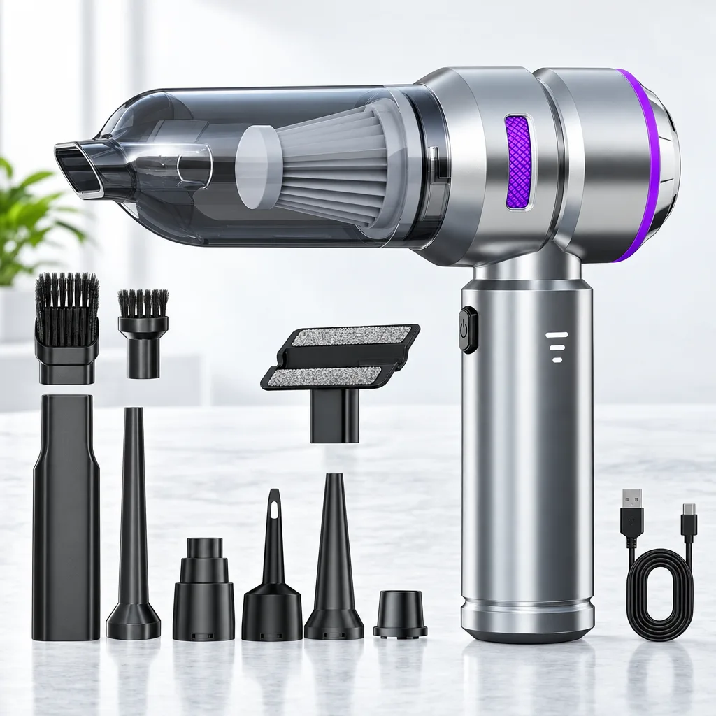 Cordless Handheld Vacuum Cleaner Portable Home Blower & Small Yet Powerful High Suction