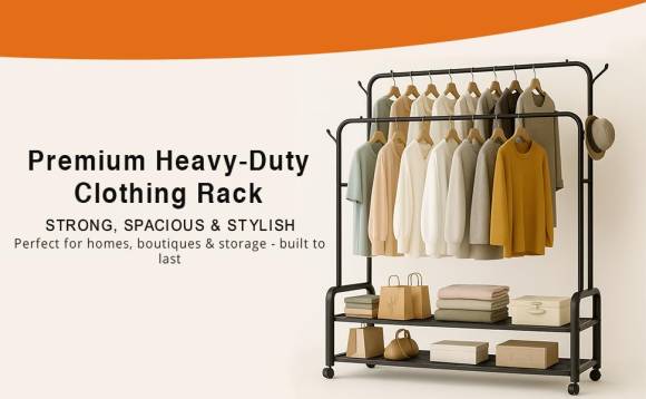 garment rack double rod,double rod clothing rack,double rail garment rack